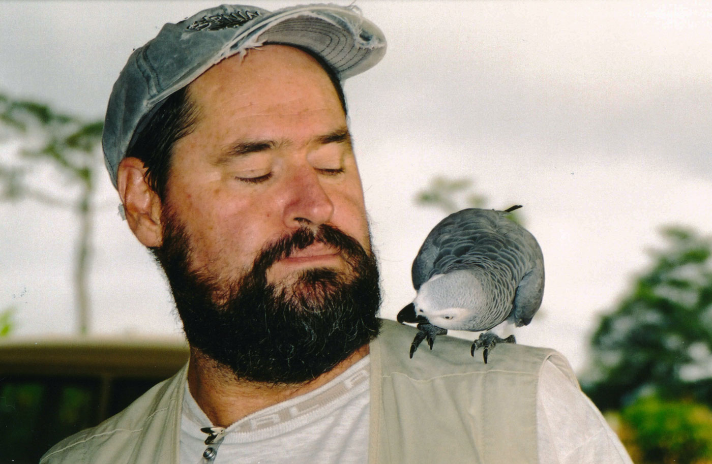 [Doug (Peg-leg) Jones of Delta Gold with friend.]