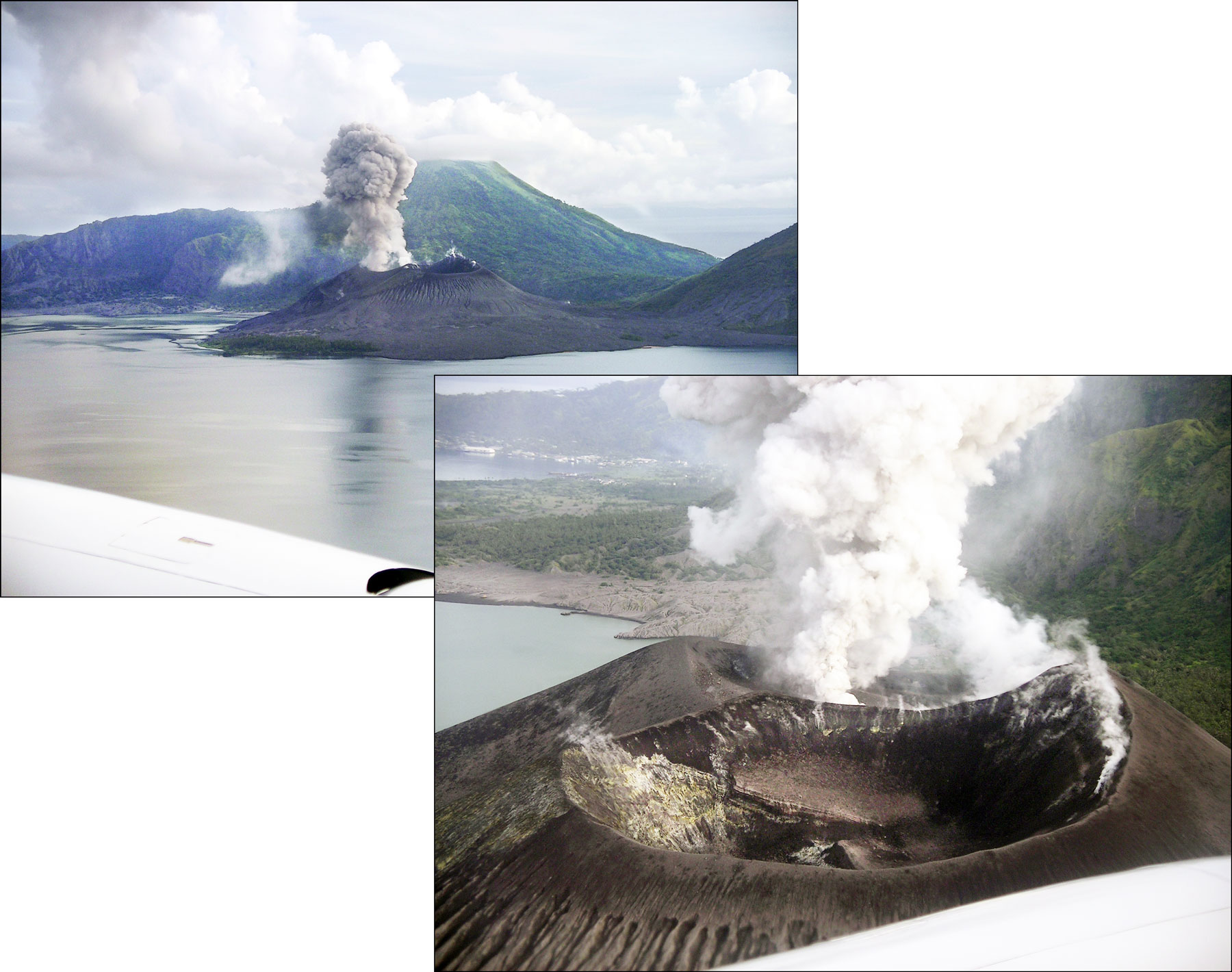Erupting cone, Rabaul Harbour