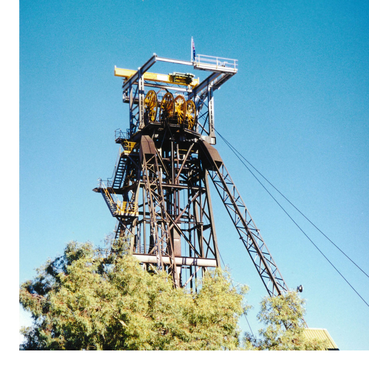 One of the Olympic Dam headframes
