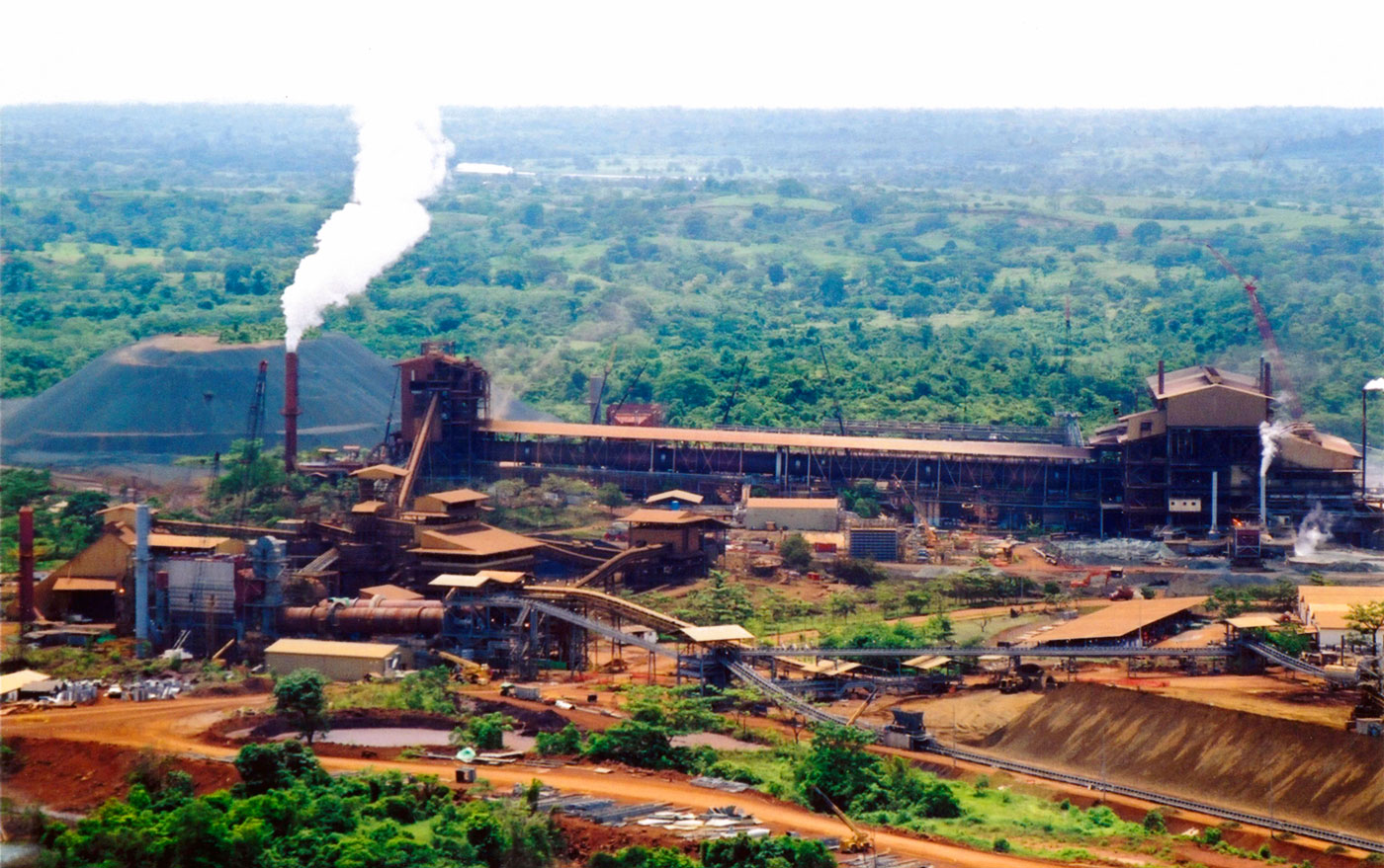 The ferro-nickel plant at Cerro Matoso