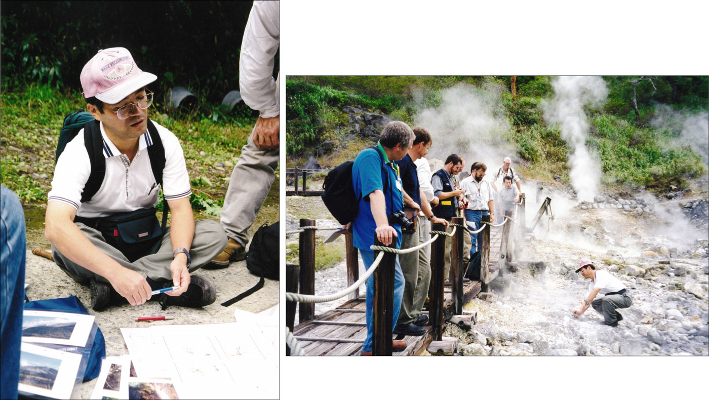 In the field with Professor Sachihiro Taguchi