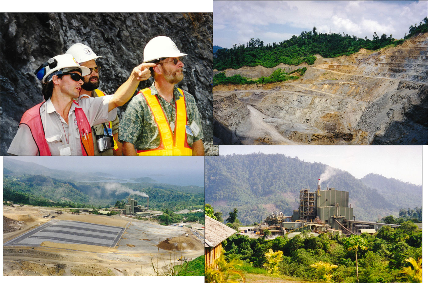 View from the Grasberg pit edge