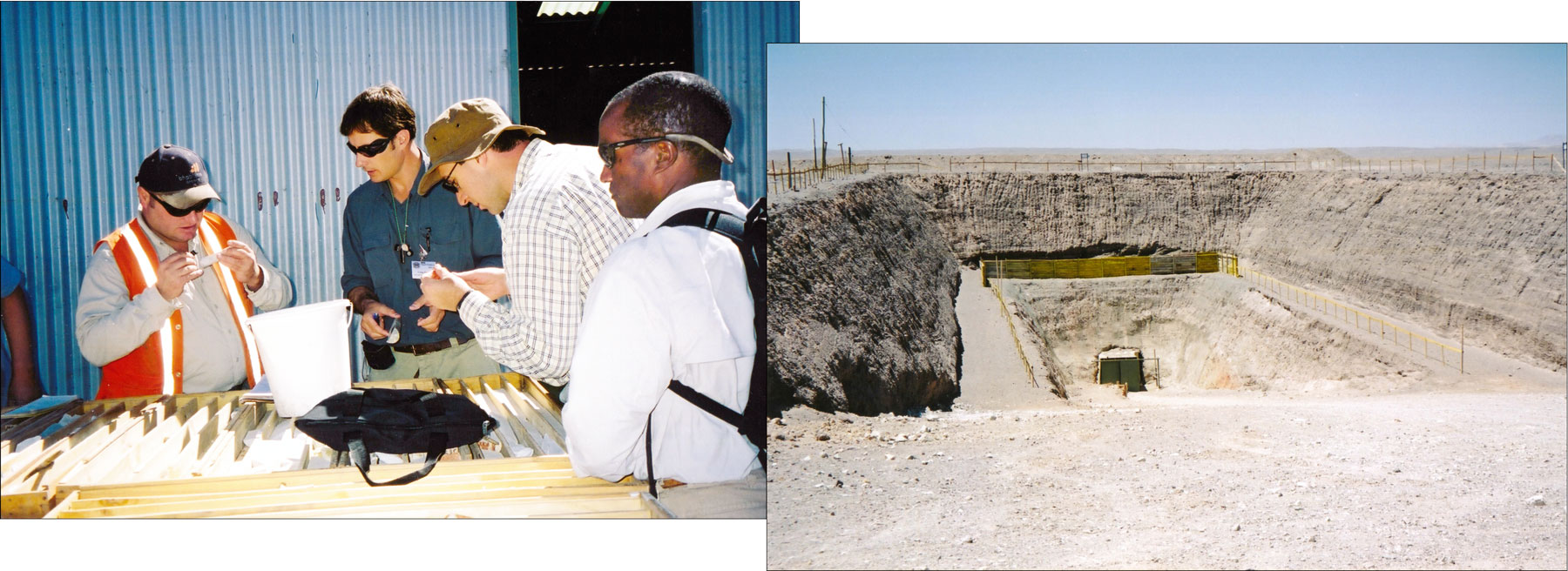 Spence drill core in Calama
