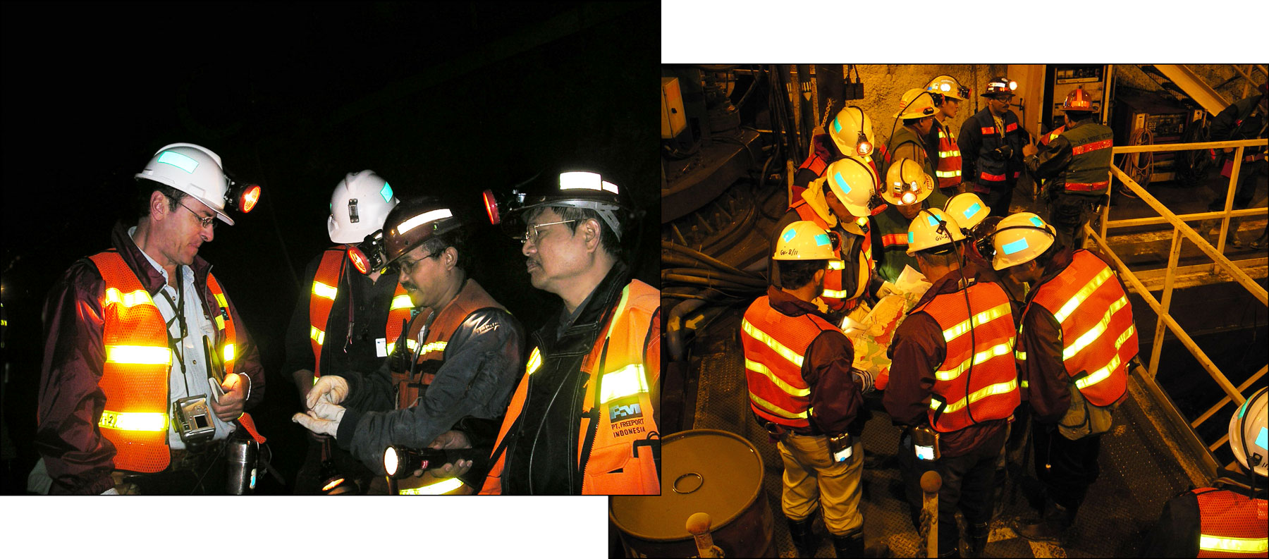 Underground at Kucing Liar and at Ertsberg