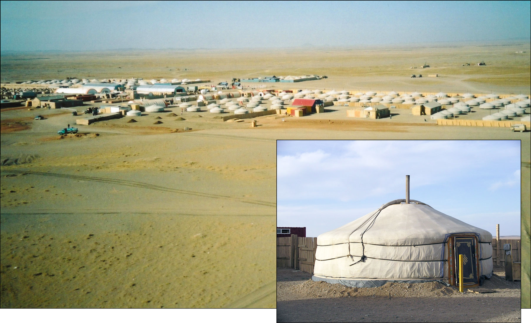 Oyu Tolgoi Camp and a ger